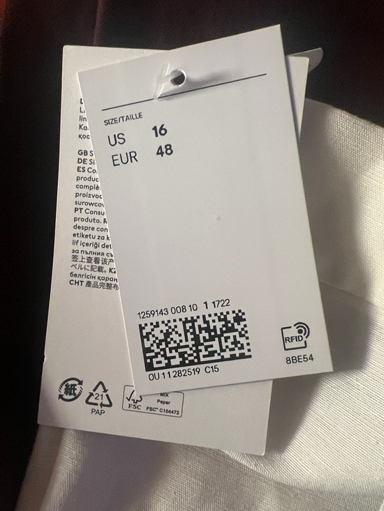 H&M Wide-Leg White Trousers - Picture 3 of 4